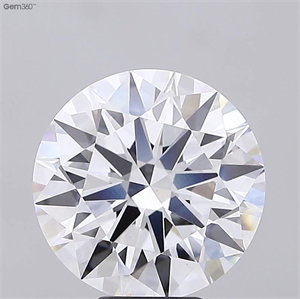 Picture of Lab Grown Diamond 7.02 Carats, Round with Ideal Cut, D Color, VVS2 Clarity and Certified by IGI