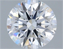 Lab Grown Diamond 1.04 Carats, Round with Ideal Cut, E Color, VVS2 Clarity and Certified by IGI