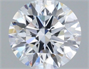 Lab Grown Diamond 1.07 Carats, Round with Ideal Cut, D Color, VVS2 Clarity and Certified by IGI