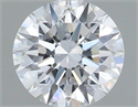 Lab Grown Diamond 0.72 Carats, Round with Ideal Cut, D Color, VS1 Clarity and Certified by IGI