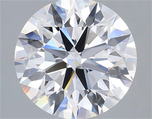 Picture of Lab Grown Diamond 3.02 Carats, Round with Ideal Cut, D Color, VS1 Clarity and Certified by IGI