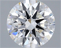 Lab Grown Diamond 2.21 Carats, Round with Ideal Cut, F Color, VVS2 Clarity and Certified by IGI