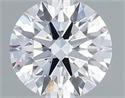 Lab Grown Diamond 0.72 Carats, Round with Ideal Cut, D Color, VVS2 Clarity and Certified by IGI