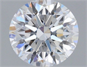 Lab Grown Diamond 1.36 Carats, Round with Excellent Cut, D Color, VS1 Clarity and Certified by IGI