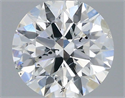 Natural Diamond 0.40 Carats, Round with Excellent Cut, E Color, SI2 Clarity and Certified by IGI
