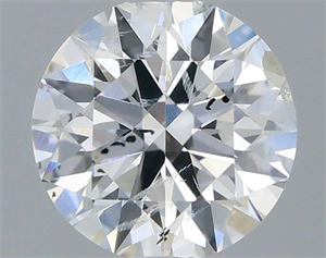 Picture of Natural Diamond 0.40 Carats, Round with Excellent Cut, E Color, SI2 Clarity and Certified by IGI