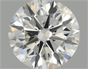 Natural Diamond 0.90 Carats, Round with Excellent Cut, J Color, SI1 Clarity and Certified by GIA