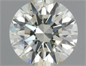 Natural Diamond 0.85 Carats, Round with Excellent Cut, K Color, VS2 Clarity and Certified by IGI