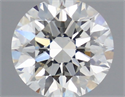 Natural Diamond 0.72 Carats, Round with Excellent Cut, J Color, VS1 Clarity and Certified by GIA