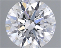 Natural Diamond 0.41 Carats, Round with Excellent Cut, D Color, SI2 Clarity and Certified by GIA