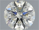 Natural Diamond 0.52 Carats, Round with Excellent Cut, L Color, SI1 Clarity and Certified by GIA