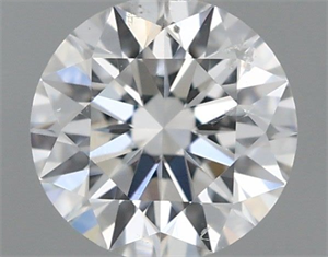 Picture of Natural Diamond 0.42 Carats, Round with Excellent Cut, E Color, SI2 Clarity and Certified by GIA