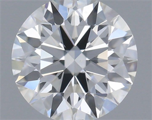 Picture of Natural Diamond 0.46 Carats, Round with Excellent Cut, F Color, VS2 Clarity and Certified by GIA