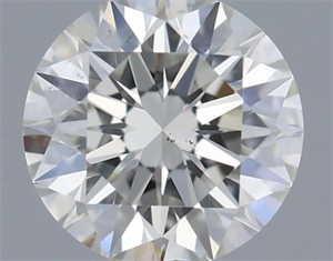 Picture of Natural Diamond 0.40 Carats, Round with Excellent Cut, J Color, VS2 Clarity and Certified by GIA