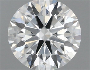 Picture of Natural Diamond 0.40 Carats, Round with Excellent Cut, F Color, SI2 Clarity and Certified by GIA