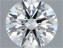 Natural Diamond 0.40 Carats, Round with Excellent Cut, J Color, SI1 Clarity and Certified by GIA