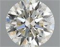 Natural Diamond 0.50 Carats, Round with Excellent Cut, J Color, SI2 Clarity and Certified by IGI
