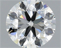 Natural Diamond 0.97 Carats, Round with Excellent Cut, H Color, VVS2 Clarity and Certified by IGI