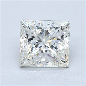 Picture of Natural Diamond 1.55 Carats, Princess with  Cut, J Color, VS2 Clarity and Certified by GIA