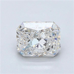 Picture of Natural Diamond 1.50 Carats, Radiant with  Cut, I Color, VS2 Clarity and Certified by GIA