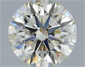 Natural Diamond 1.50 Carats, Round with Excellent Cut, K Color, SI1 Clarity and Certified by IGI