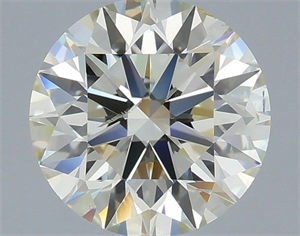 Picture of Natural Diamond 1.50 Carats, Round with Excellent Cut, K Color, SI1 Clarity and Certified by IGI