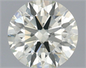 Natural Diamond 0.90 Carats, Round with Excellent Cut, J Color, VS1 Clarity and Certified by IGI