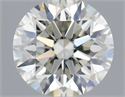 Natural Diamond 1.03 Carats, Round with Excellent Cut, I Color, IF Clarity and Certified by IGI