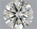 Natural Diamond 0.41 Carats, Round with Excellent Cut, K Color, SI1 Clarity and Certified by IGI
