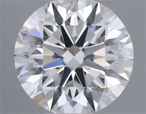 Picture of Natural Diamond 0.45 Carats, Round with Excellent Cut, E Color, VVS2 Clarity and Certified by GIA