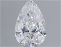 Natural Diamond 0.50 Carats, Pear with  Cut, D Color, I1 Clarity and Certified by GIA