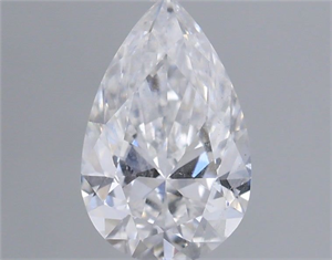 Picture of Natural Diamond 0.50 Carats, Pear with  Cut, D Color, I1 Clarity and Certified by GIA