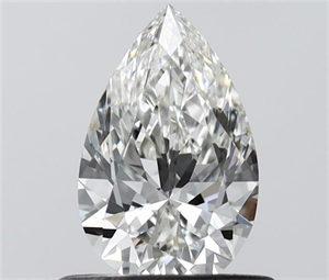 Picture of Natural Diamond 0.60 Carats, Pear with  Cut, H Color, VVS2 Clarity and Certified by IGI