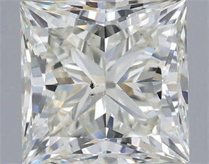 Picture of Natural Diamond 1.51 Carats, Princess with  Cut, K Color, SI1 Clarity and Certified by IGI