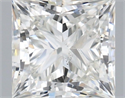 Natural Diamond 1.50 Carats, Princess with  Cut, H Color, SI1 Clarity and Certified by IGI