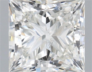 Picture of Natural Diamond 1.50 Carats, Princess with  Cut, H Color, SI1 Clarity and Certified by IGI