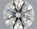 Natural Diamond 0.50 Carats, Round with Excellent Cut, J Color, SI2 Clarity and Certified by IGI