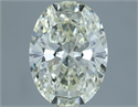 Natural Diamond 1.02 Carats, Oval with  Cut, J Color, VVS1 Clarity and Certified by IGI