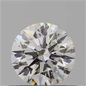 Natural Diamond 0.43 Carats, Round with Excellent Cut, H Color, VS2 Clarity and Certified by GIA