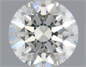 Natural Diamond 0.64 Carats, Round with Excellent Cut, H Color, VVS1 Clarity and Certified by IGI