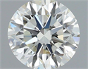 Natural Diamond 0.51 Carats, Round with Excellent Cut, J Color, VVS2 Clarity and Certified by IGI