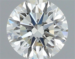 Picture of Natural Diamond 0.51 Carats, Round with Excellent Cut, J Color, VVS2 Clarity and Certified by IGI
