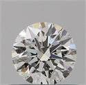 Natural Diamond 0.44 Carats, Round with Excellent Cut, H Color, VS2 Clarity and Certified by GIA