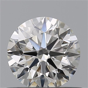 Picture of Natural Diamond 0.55 Carats, Round with Excellent Cut, H Color, VS1 Clarity and Certified by GIA