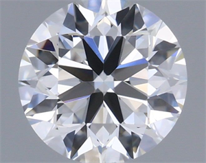 Picture of Natural Diamond 0.40 Carats, Round with Very Good Cut, E Color, VVS1 Clarity and Certified by GIA