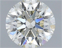 Natural Diamond 1.09 Carats, Round with Excellent Cut, I Color, VVS2 Clarity and Certified by IGI