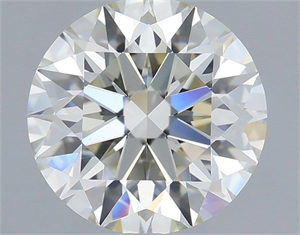 Picture of Natural Diamond 1.09 Carats, Round with Excellent Cut, I Color, VVS2 Clarity and Certified by IGI