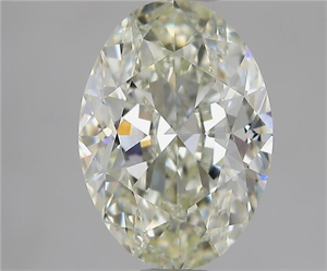 Picture of Natural Diamond 1.80 Carats, Oval with  Cut, K Color, VS1 Clarity and Certified by GIA