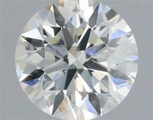 Picture of Natural Diamond 0.54 Carats, Round with Excellent Cut, H Color, SI1 Clarity and Certified by IGI