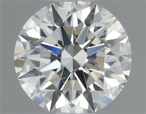 Picture of Natural Diamond 0.50 Carats, Round with Excellent Cut, I Color, SI2 Clarity and Certified by IGI